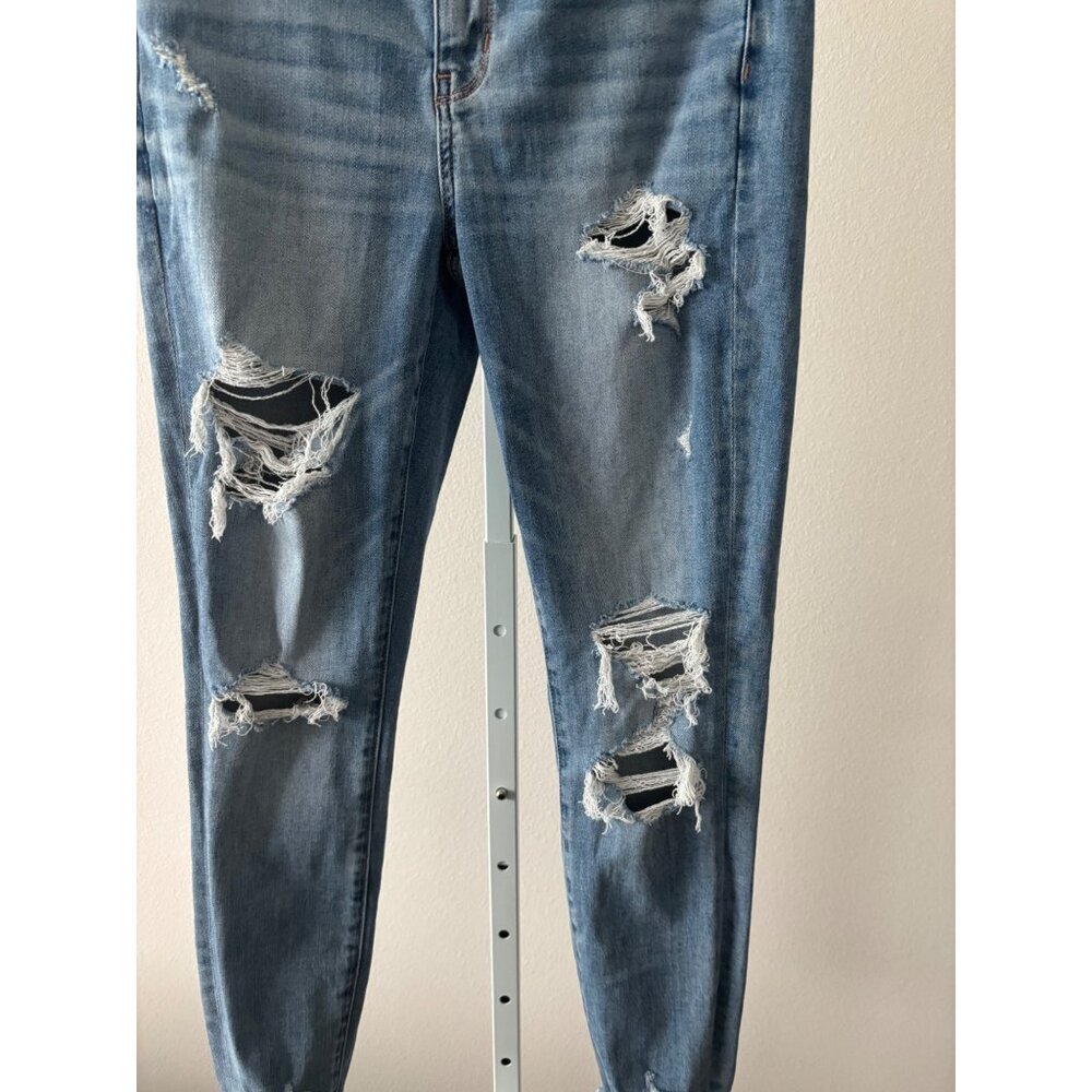 AE Jeggings 8 Next Level Stretch Distressed High Rise Festival Grunge Streetwear - Picture 11 of 16